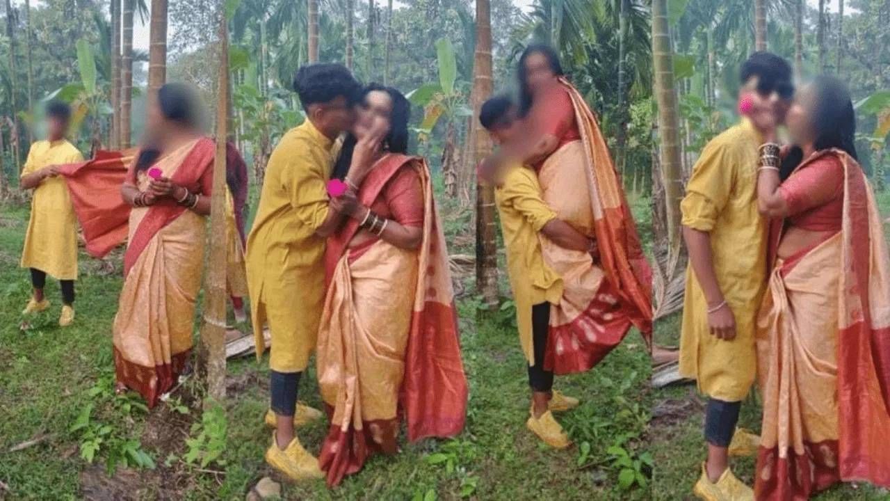 काय बोलायच? मिठी, Kissing, शाळेच्या सहलीत मुख्याध्यापिकेचा विद्यार्थ्यासोबत रोमान्स, Photo Viral