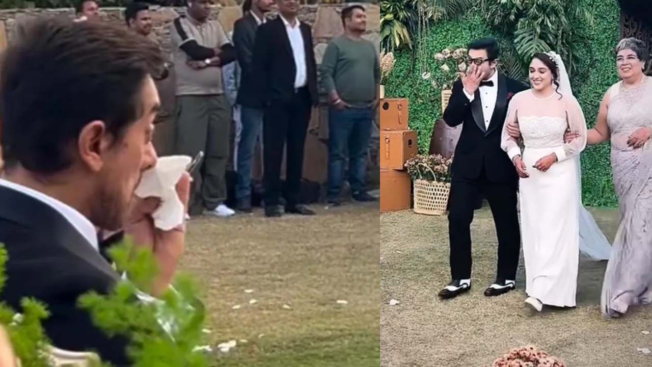 लाडक्या लेकीच्या लग्नात आमिर खानच्या डोळ्यात तरळले अश्रू; भावूक करणारा क्षण
