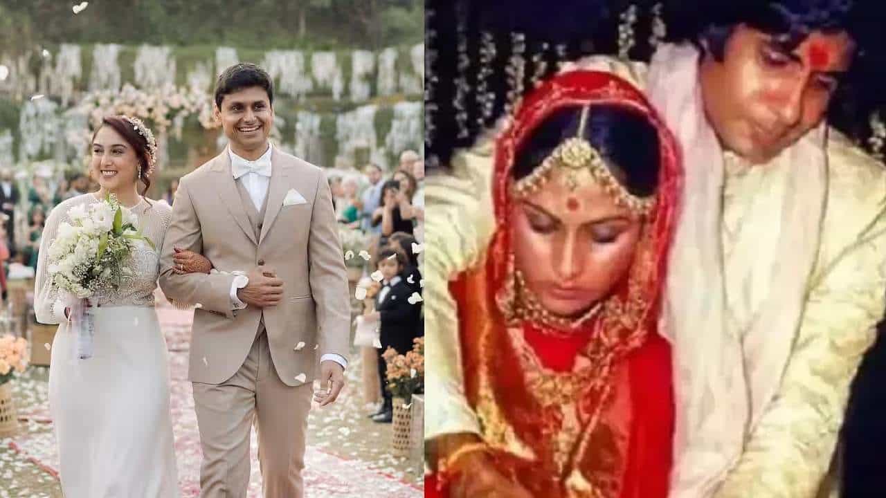 आमिर खानची लाडकी लेक आयरा खान नुकतीच लग्नबंधनात अडकली. आयरा आणि नुपूर शिखरेचं लग्न विविध कारणांमुळे चर्चेत आलं आहे. या लग्नात फारच वेगळ्या गोष्टी पहायला मिळाल्या. मात्र याआधीही बॉलिवूड इंडस्ट्रीत अनेकांनी अनोख्या पद्धतीने लग्न केलं.