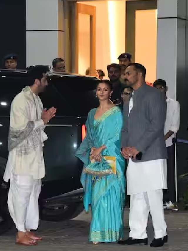 रणबीर कपूर, आलिया भट्ट आणि दिग्दर्शक रोहित शेट्टी यांचा पारंपरिक अंदाज