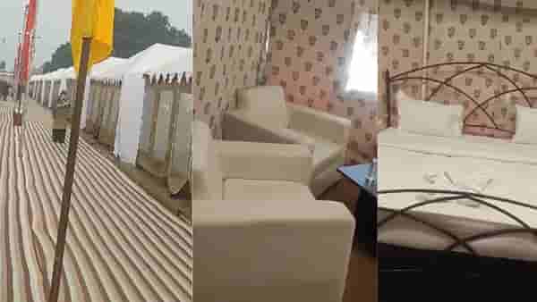 Video अयोध्या टेंट सिटीत तुमच्या घरापेक्षा जास्त सुविधा, व्हिडिओ व्हायरल
