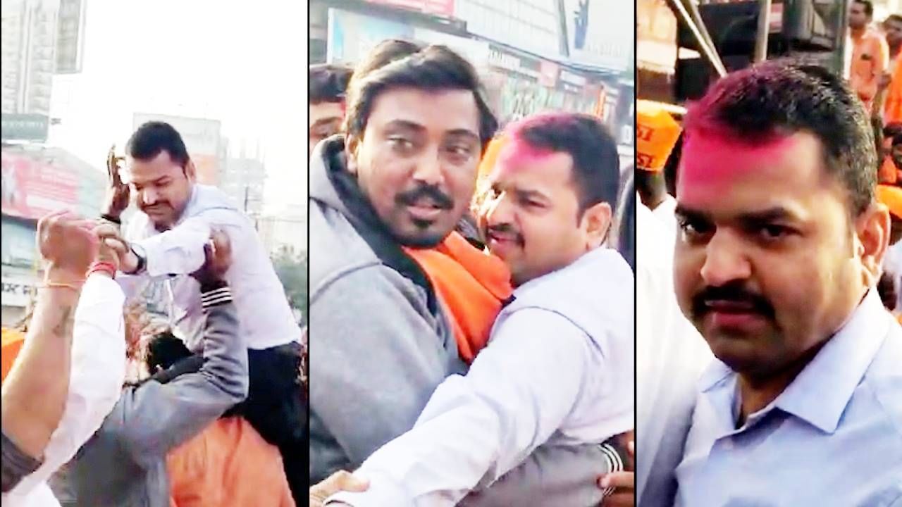 मराठे 'त्या' हातालाही विसरले नाहीत... खांद्यावर घेतलं, गुलाल उधळला... मंगेश चिवटे यांना अश्रू अनावर