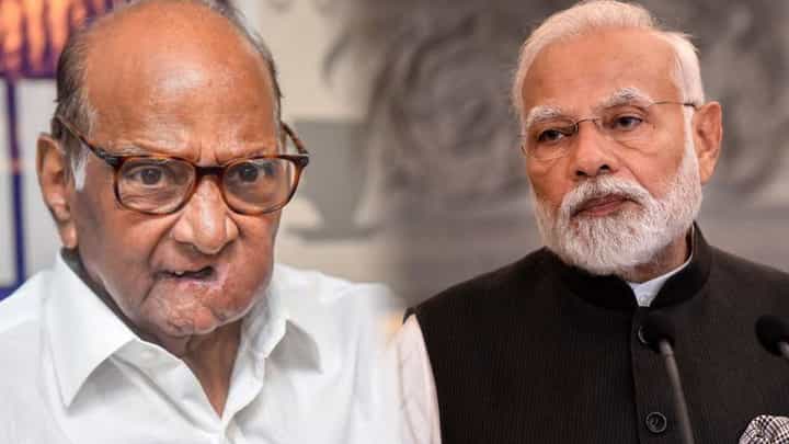 गॅरंटी गॅरंटी म्हणतात, पण मोदी गॅरंटी खरी नाही; शरद पवार यांनी उडवली खिल्ली गॅरंटी गॅरंटी म्हणतात, पण मोदी गॅरंटी खरी नाही; शरद पवार यांनी उडवली खिल्ली