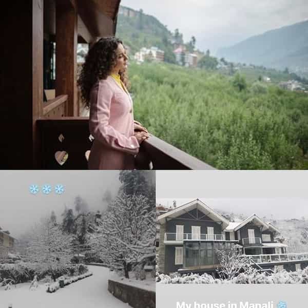 बॉलिवूडची क्वीन अर्थात अभिनेत्री कंगना रनौत ही मूळची हिमालच प्रदेशची आहे. मनालीमध्ये कंगनाचं सुंदर घर असून तिथले फोटो आणि व्हिडीओ ती अनेकदा सोशल मीडियावर शेअर करत असते. नुकतेच तिने तिच्या मनालीतील बर्फाच्छादित घराचे सुंदर फोटो चाहत्यांसोबत शेअर केले आहेत.