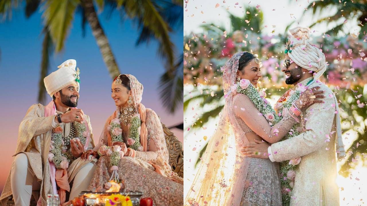 Rakul Preet-Jackky Wedding : रकुल प्रीत सिंह आणि जॅकी भगनानी अडकले विवाहबंधनात, एक नव्हे दोन पद्धतीने लग्न