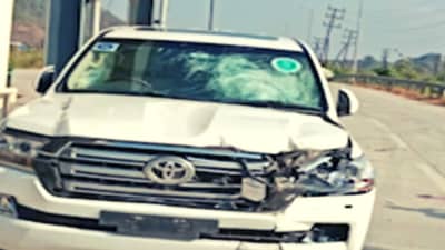 Video | शिवसेना आमदाराच्या गाडीला अपघात, जाग्यावरच एकाचा मृत्यू