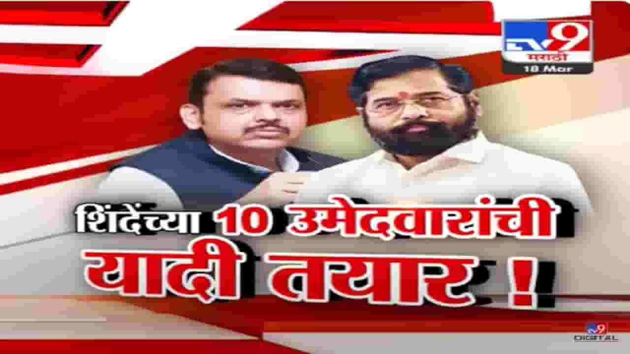 महायुतीचा फॉर्म्युला निश्चित! शिंदेंच्या शिवसेनेच्या 10 उमेदवारांची यादी तयार फक्त घोषणा बाकी