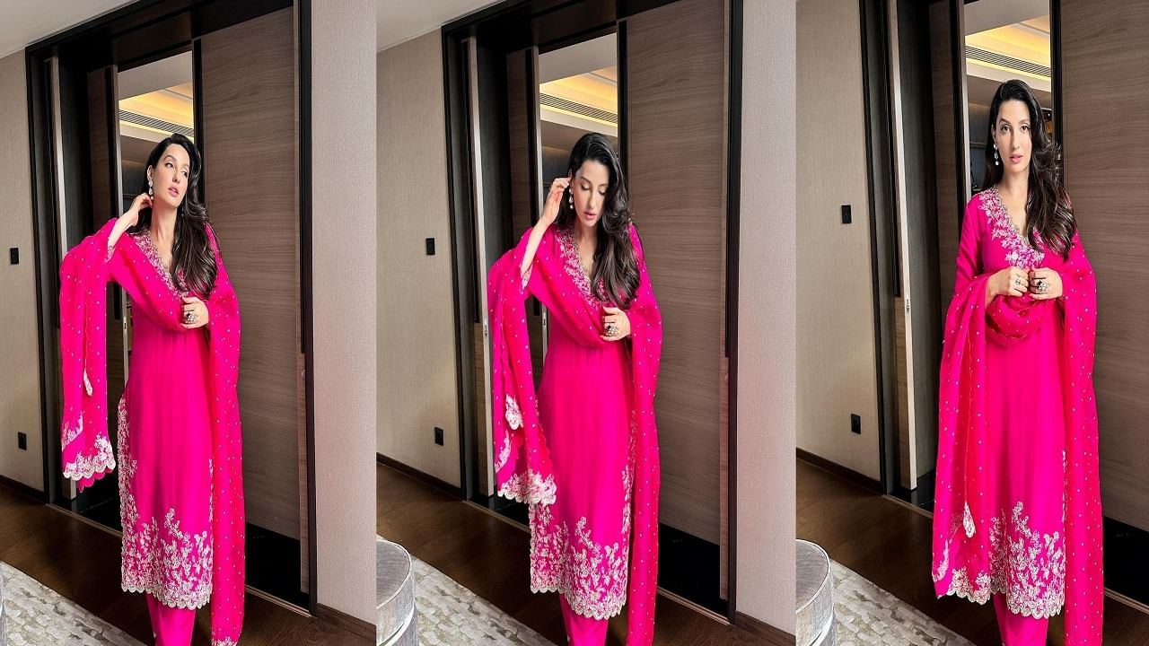 नोरा कायम सोशल मीडियावर स्वतःचे फोटो आणि व्हिडीओ पोस्ट करत असते. आता देखील नोराने गुलाबी रंगाच्या ड्रेसमध्ये स्वतःचे काही फोटो पोस्ट केले आहेत. 