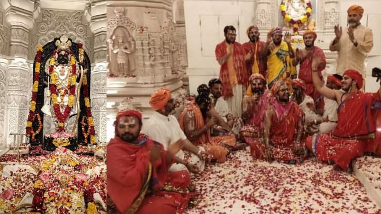 दररोज सरासरी एक लाख लोक राम मंदिराच्या दर्शनासाठी जात आहेत.