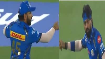 हैदराबादच्या तडाखेदार बॅटिंगसमोर हार्दिक हतबल, रोहित धावला मदतीला, व्हीडिओ व्हायरल