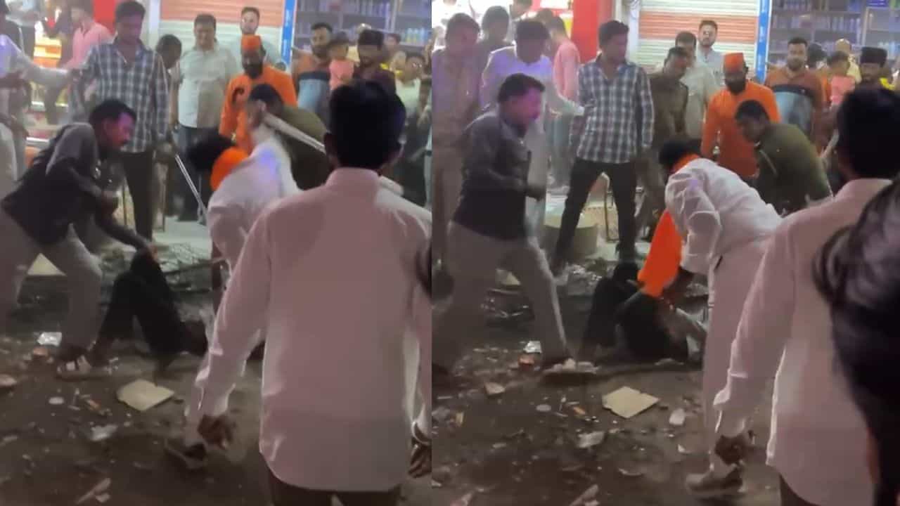 आमदार संजय गायकवाड यांची तरुणांना अमानुष मारहाण, धक्कादायक व्हिडीओ समोर