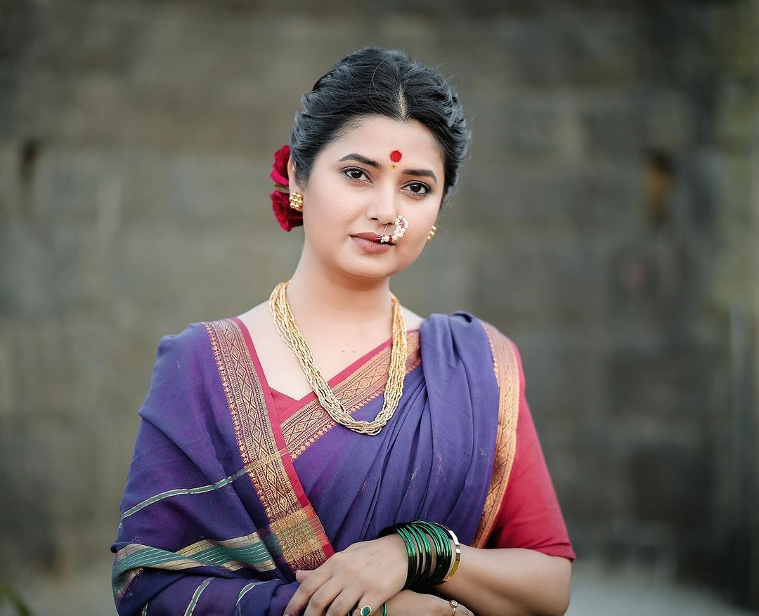 Actress Prajakta Raj Jewellery Mhalsa Collection Shindeshahi Tode launch! (7)