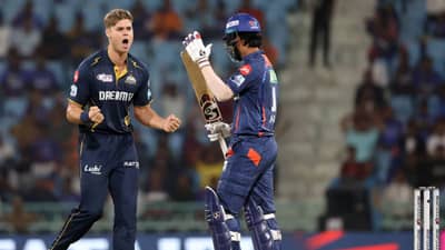 IPL 2024, LSG vs GT : लखनौ सुपर जायंट्सचं गुजरातसमोर विजयासाठी 164 धावांचं आव्हान