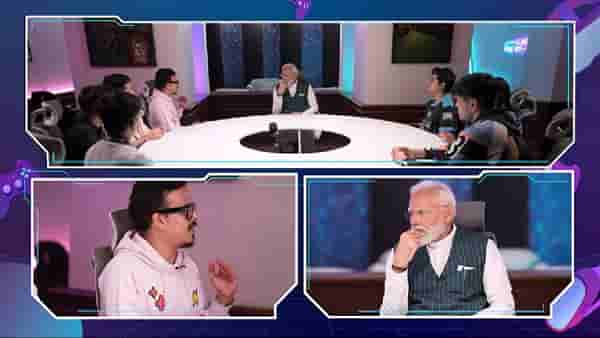 भारताच्या टॉप गेमर्ससोबत पंतप्रधानांची गुप्तगू; स्वतः पण केला गेम खेळण्याचा प्रयत्न