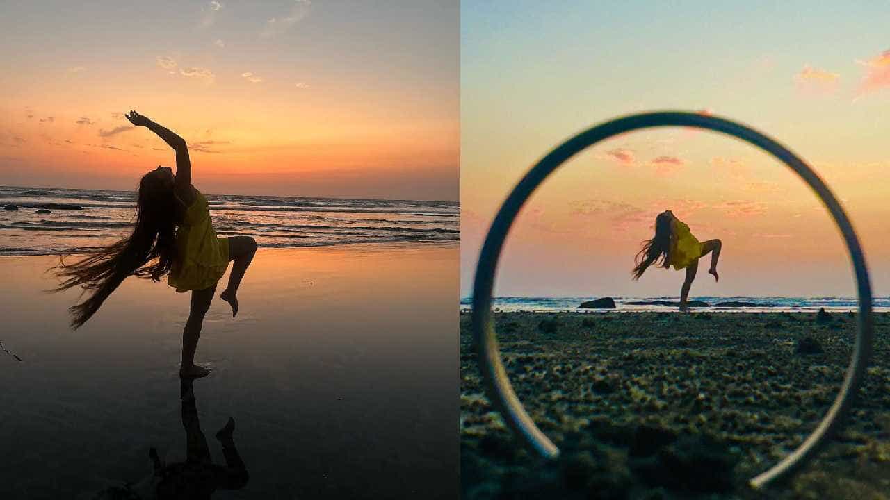 समुद्र किनारी फोटोशूट करणाऱ्या या तरूणीला तुम्ही ओळखलंत का?
