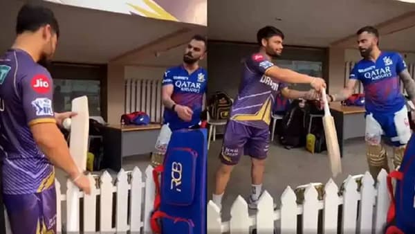 Video : रिंकू सिंहने विराटची बॅट तोडली! याबाबत कळताच कोहलीने सरळ तोंडावरच सांगितलं की..