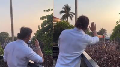 ईदनिमित्त शाहरुख-सलमानच्या घराबाहेर चाहत्यांचा पूर; पोलिसांकडून सौम्य लाठीचार्ज