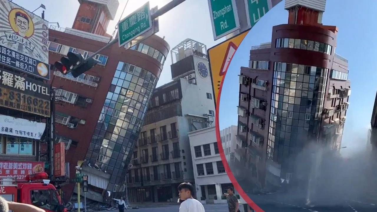 Taiwan earthquake Video : इमारती कोसळल्या, एकच पळापळ, तैवान 25 वर्षातील शक्तीशाली भूकंपाने हादरलं