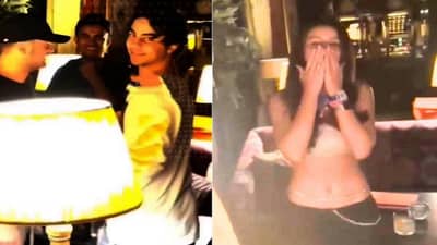 आर्यन खान याला 8 वर्ष मोठ्या गर्लेफ्रेंडने दिली flying kiss, किंग खानचा लेक लाजला आणि...