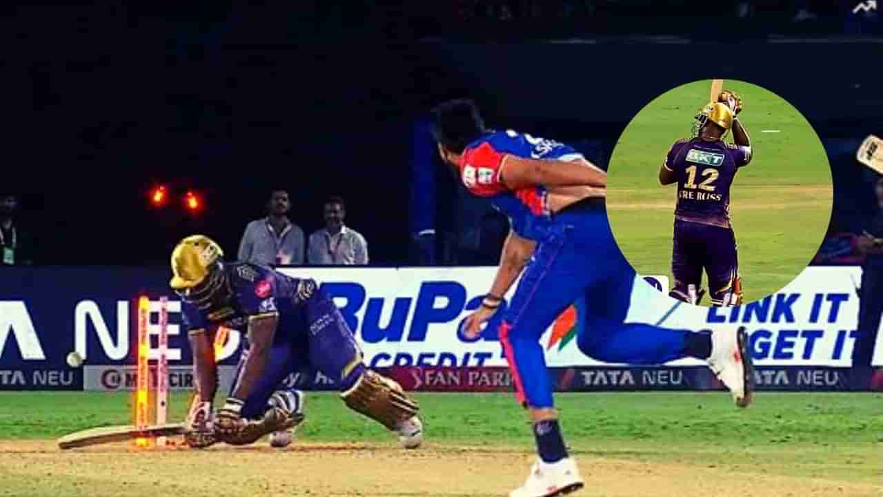 Video KKR vs DC : दिल्लीला फोडणाऱ्या रसेलला इशांत शर्माने लोळवलं, व्हिडीओ एकदा पाहाच