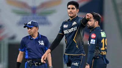 IPL 2024 : शुभमन गिलला राग का आला? Live मॅचमध्ये अंपायरशी भांडला