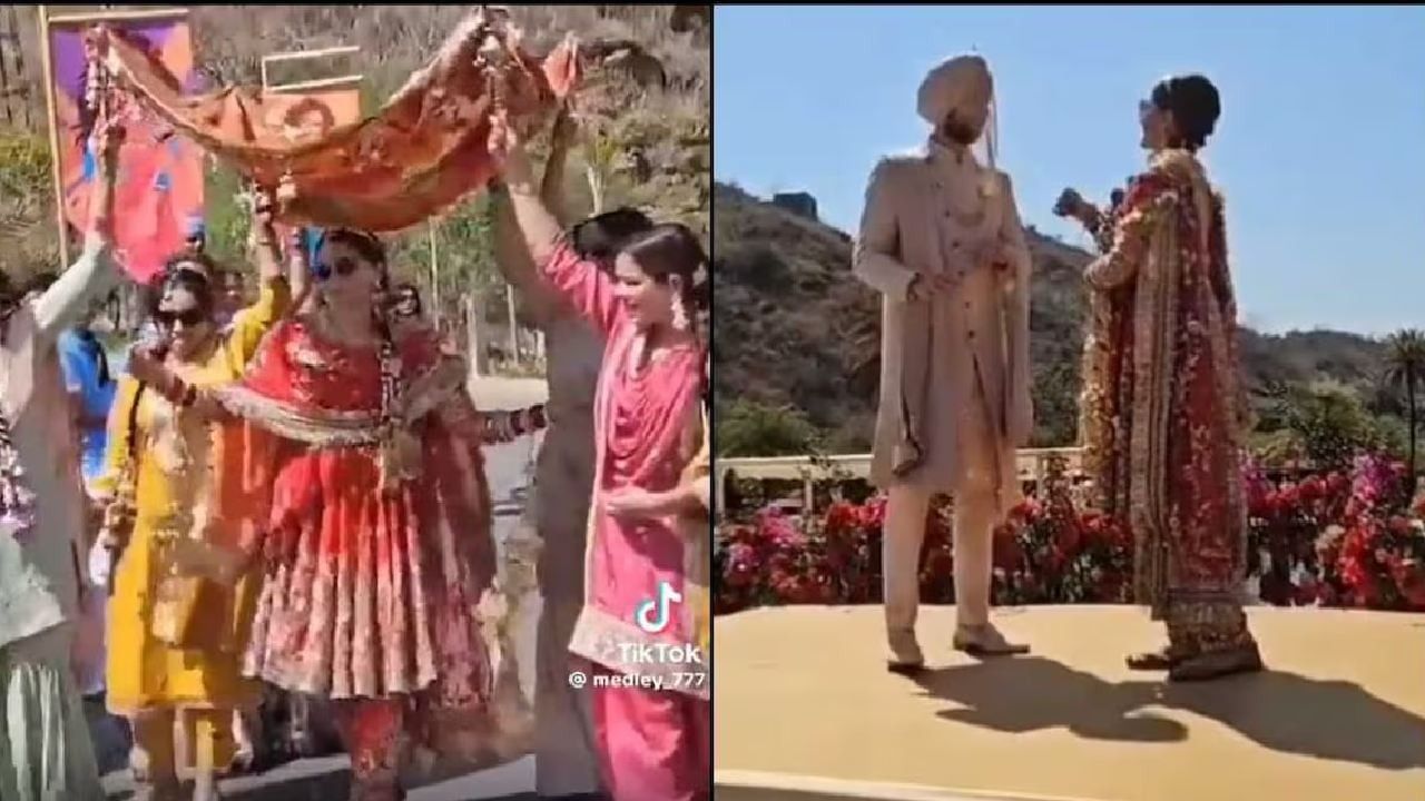 Taapsee Pannu Wedding : पंजाबी गाण्यावर डान्स अन् रॉयल एण्ट्री; तापसी पन्नूच्या लग्नाचा पहिला व्हिडीओ समोर