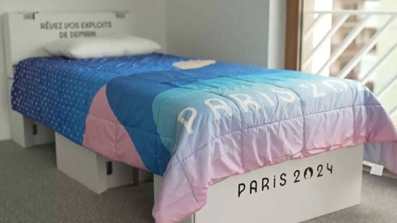 AntiSex Beds in Paris Olympics पॅरिस ऑलम्पिक स्पर्धेत खेळाडूंच्या