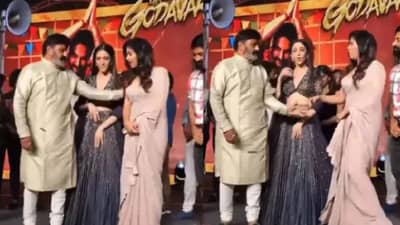 साऊथ सुपरस्टारने स्टेजवर ढकलल्याच्या घटनेवर अखेर अभिनेत्रीने सोडलं मौन; म्हणाली..