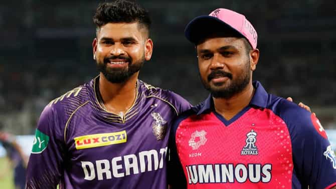 IPL 2024, RR vs KKR : राजस्थान कोलकाता आमनेसामने, श्रेयसने जिंकला टॉस आणि प्रथम गोलंदाजी