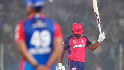 IPL 2024, DC vs RR : संजू सॅमसन आऊट की नॉट आऊट? व्हिडीओ पाहून तुम्हीच ठरवा काय ते