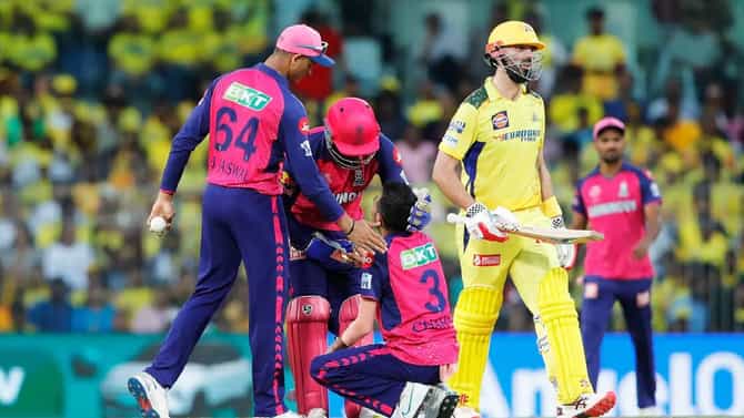 CSK vs RR : राजस्थानचं प्लेऑफचं गणित पुन्हा लांबलं, चेन्नईने 5 विकेट्स राखून केलं पराभूत