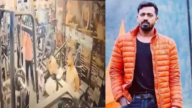 डोकं दुखू लागलं, जमीवर कोसळून तडफडू लागला... जिममध्ये व्यायाम करणाऱ्या 32 वर्षांच्या तरूणाचा मृत्यू, CCTV मध्ये थरारक घटना कैद