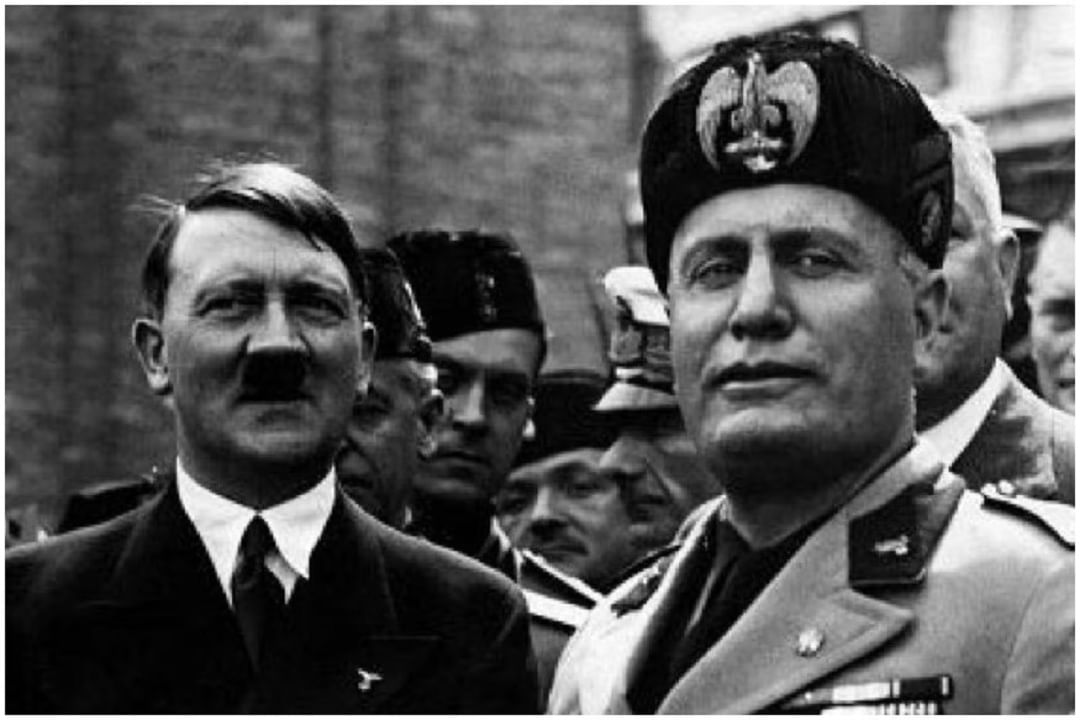 hitler and Benito Mussolini