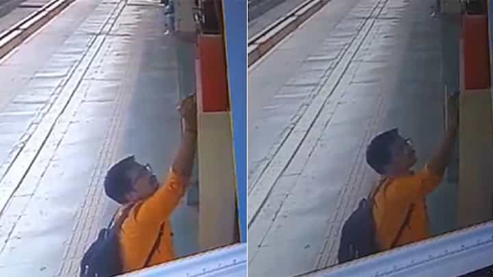 दिल्ली मेट्रो परिसरात अरविंद केजरीवाल यांच्यासाठी धमकीचा मेसेज, आरोपी CCTV मध्ये कैद दिल्ली मेट्रो परिसरात अरविंद केजरीवाल यांच्यासाठी धमकीचा मेसेज, आरोपी CCTV मध्ये कैद