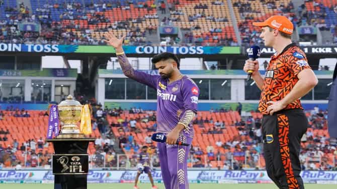 KKR vs SRH Final Toss: महामुकाबल्यात हैदराबादच्या बाजूने नाणेफेकीचा कौल, पहिले बॅटिंग की फिल्डिंग?
