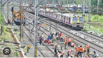 मेगा ब्लॉकमध्ये मध्य रेल्वेचे बेस्ट प्लॅनिंग, वेळेआधीच कामाचा टप्पा पूर्ण