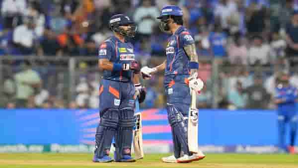 MI vs LSG : निकोलस पूरनचा झंझावात, केएलची संयमी खेळी, मुंबईसमोर 215 धावांचं आव्हान