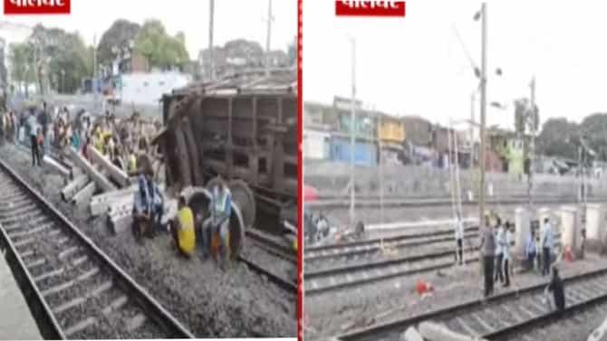 मालगाडी घसरल्यामुळे विरार ते डहाणू लोकल ठप्प, या गाड्याही झाल्या रद्द; सकाळीही प्रवाशांचे हाल कायम!