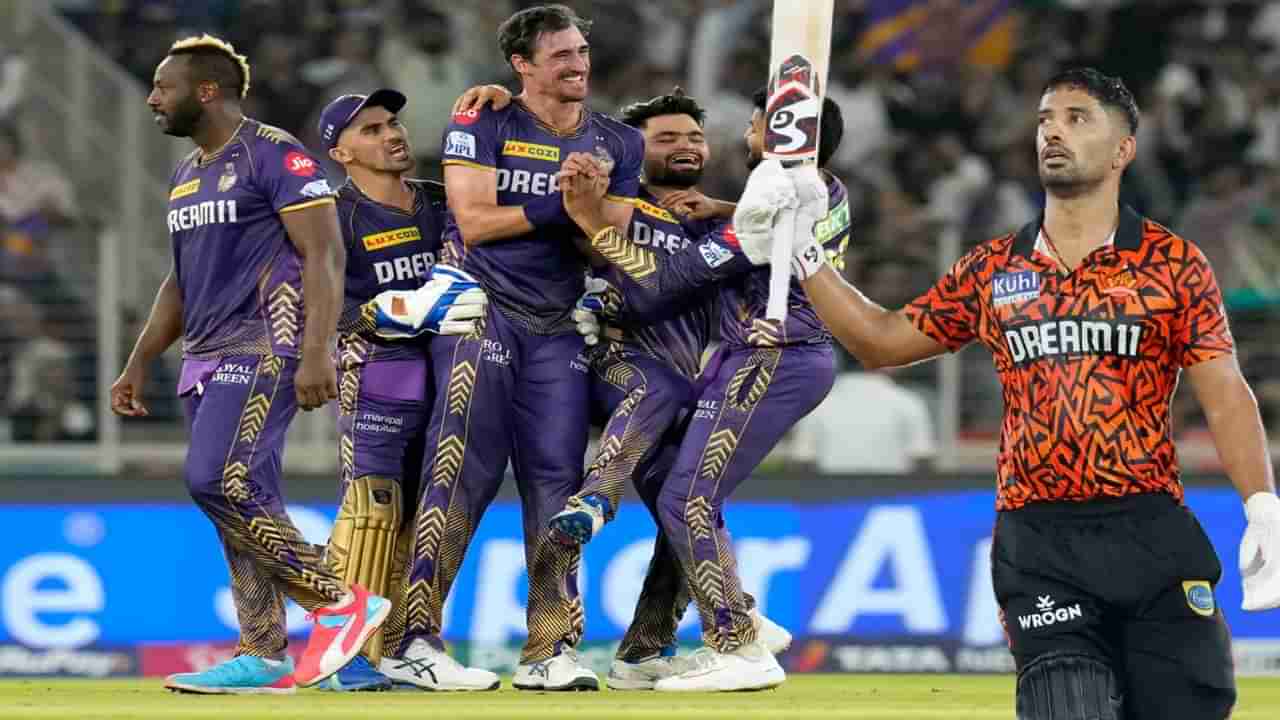 KKR vs SRH : राहुल त्रिपाठीचं अर्धशतक, कॅप्टन पॅटची निर्णायक खेळी, केकेआरसमोर 160 धावांचं आव्हान