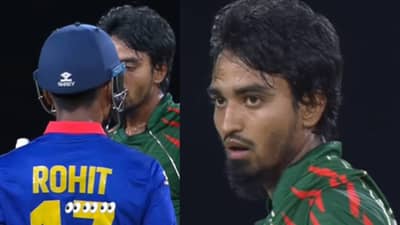 T20 World Cup : रोहितला भिडणं बांगलादेशच्या तंजीमला पडलं महागात, आयसीसीने केली अशी कारवाई