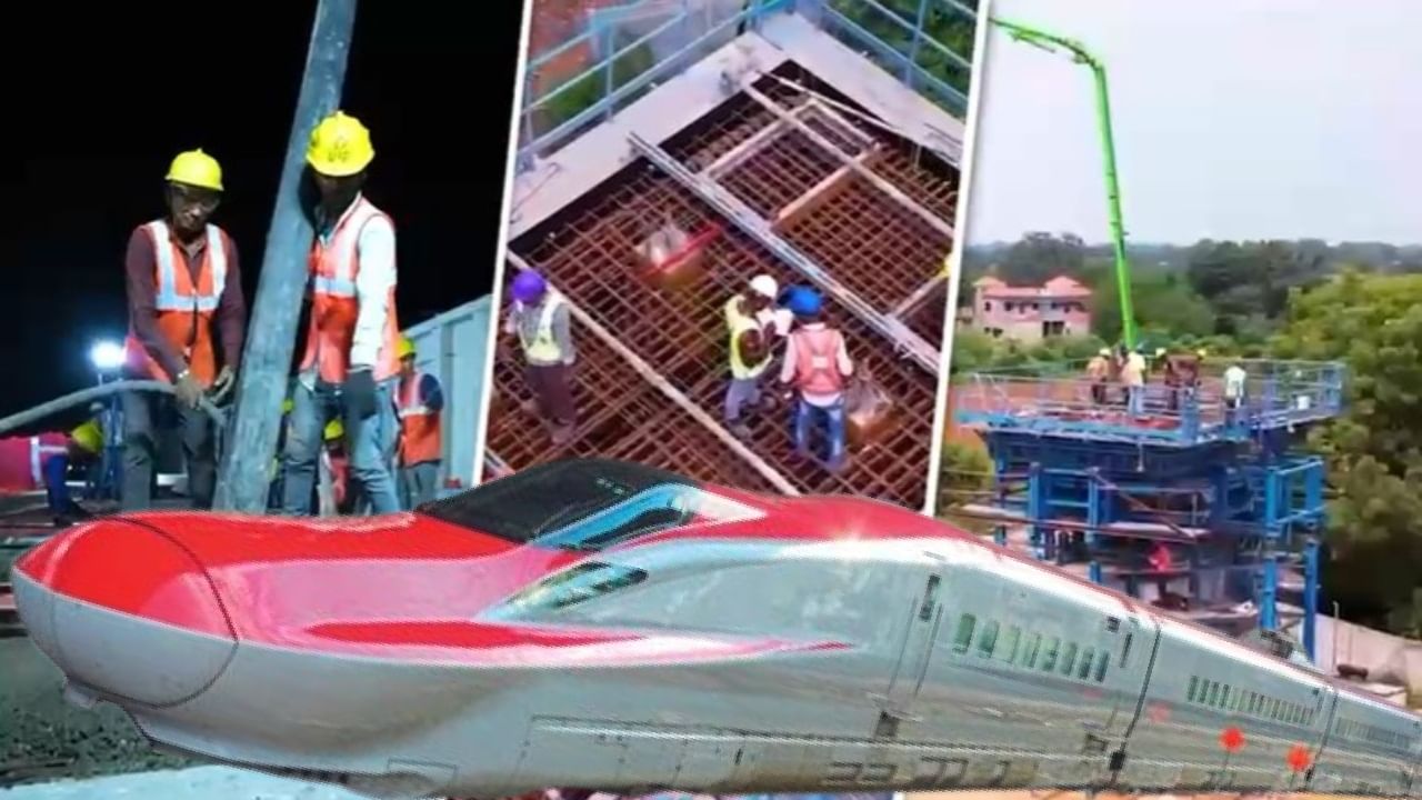 बापरे...बुलेट ट्रेनच्या निर्मितीला दररोज इतकं सिमेंट लागतं ? ज्याने 10 मजल्याच्या तब्बल.... बापरे...बुलेट ट्रेनच्या निर्मितीला दररोज इतकं सिमेंट लागतं ? ज्याने 10 मजल्याच्या तब्बल....