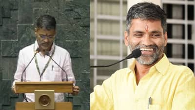 निलेश लंके यांनी करून दाखवलं... इंग्रजीतून घेतली खासदारकीची शपथ; सुजय विखेंच्या आव्हानाला संसदेतून उत्तर