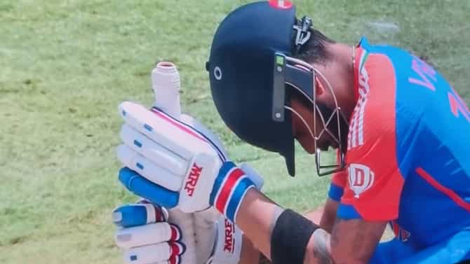 IND vs SA Final : सामना सुरु होण्यापूर्वी विराट कोहलीने केलं असं काही, स्ट्राईक मिळताच..