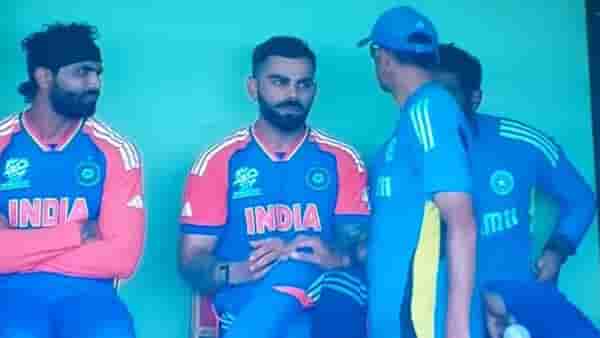 ind vs eng semi final : कोहलीचा प्लॉप शो, द्रविड थेट विराटजवळ गेला अन्... Video तुफान व्हायरल