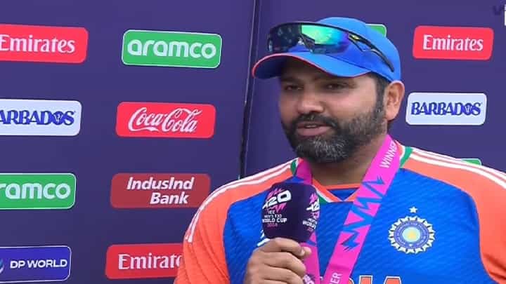 India win T20 World Cup 2024 : 'हा माझा शेवटचा...', T20 विश्वचषक जिंकला अन् रोहित शर्माची मोठी घोषणा India win T20 World Cup 2024 : 'हा माझा शेवटचा...', T20 विश्वचषक जिंकला अन् रोहित शर्माची मोठी घोषणा