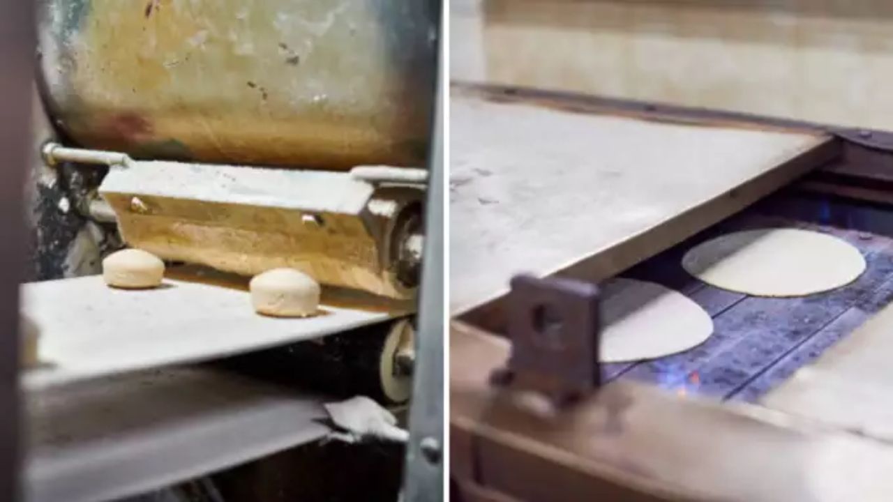 पीठ मळून घेतल्यावर मशीनमध्ये सारख्या आकाराच्या चपत्या तयार होतात. या चपत्या जास्त जाड किंवा पातळ नसतात. चांगल्या सॉफ्ट चपाती त्या मशीनमध्ये तयार होतात. 