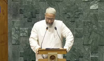 असदुद्दीन ओवेसी यांनी शपथविधीनंतर दिला वादग्रस्त नारा, संसदेत मोठा गदारोळ