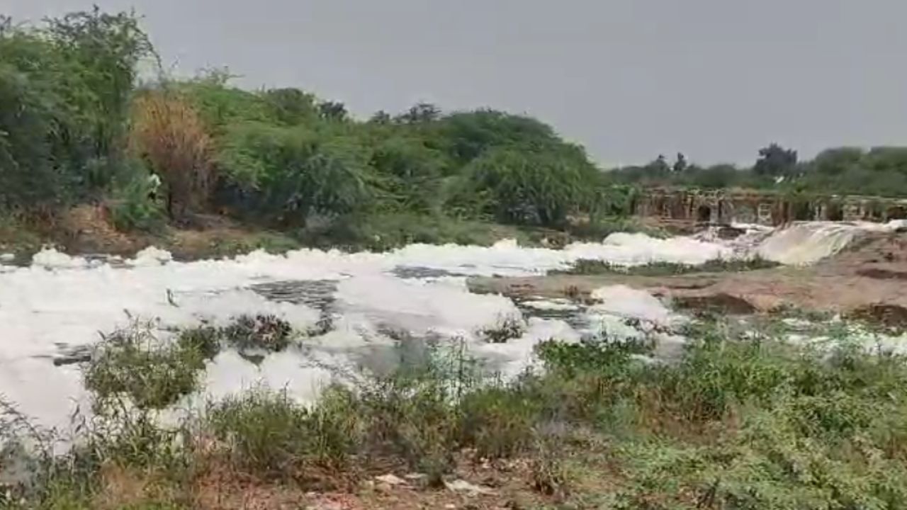 जळगाव जिल्ह्यातील चाळीसगाव तालुक्यातून डोंगरी व तितूर नद्या वाहतात. परंतु पर्यावरणास धोका निर्माण करण्याचे काम या नदी परिसरात सुरु आहे. यामुळे केमिकल युक्त पाण्याने नदी फेसाळली गेली आहे. 