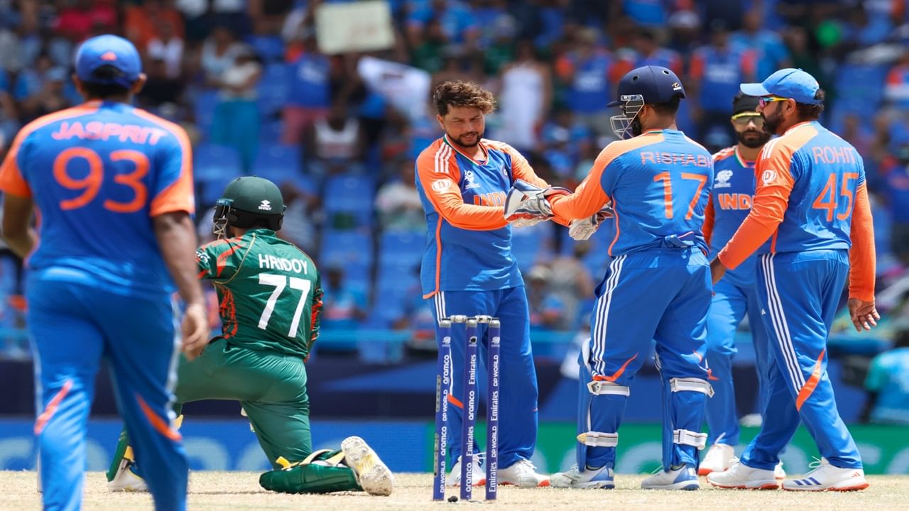 IND vs BAN Super 8 T20 Highlights: टीम इंडियाची विजयी घोडदौड सुरुच, बांगलादेशवर 50 धावांनी मात IND vs BAN Super 8 T20 Highlights: टीम इंडियाची विजयी घोडदौड सुरुच, बांगलादेशवर 50 धावांनी मात