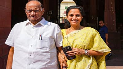 मुलगी इथे नाहीये अन् बापाचं कौतुक होतंय, सुप्रिया सुळे यांचं कौतुक करताना शरद पवार गलबलले